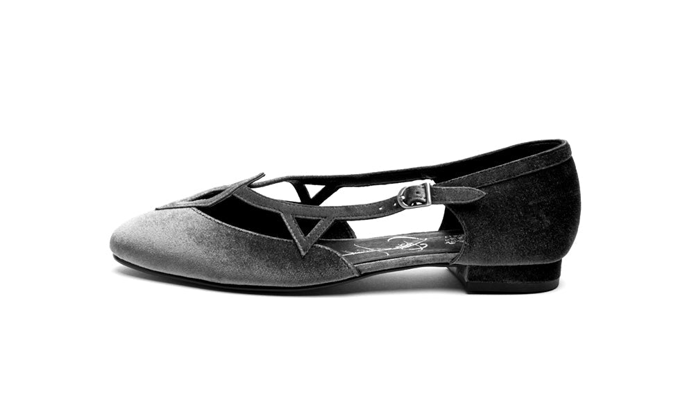 Mildred Vintage Flats (Twilight Blue)