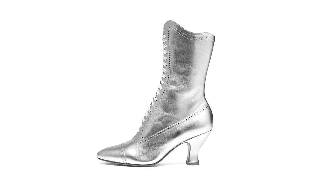 Edith Edwardian Boots (Gold)