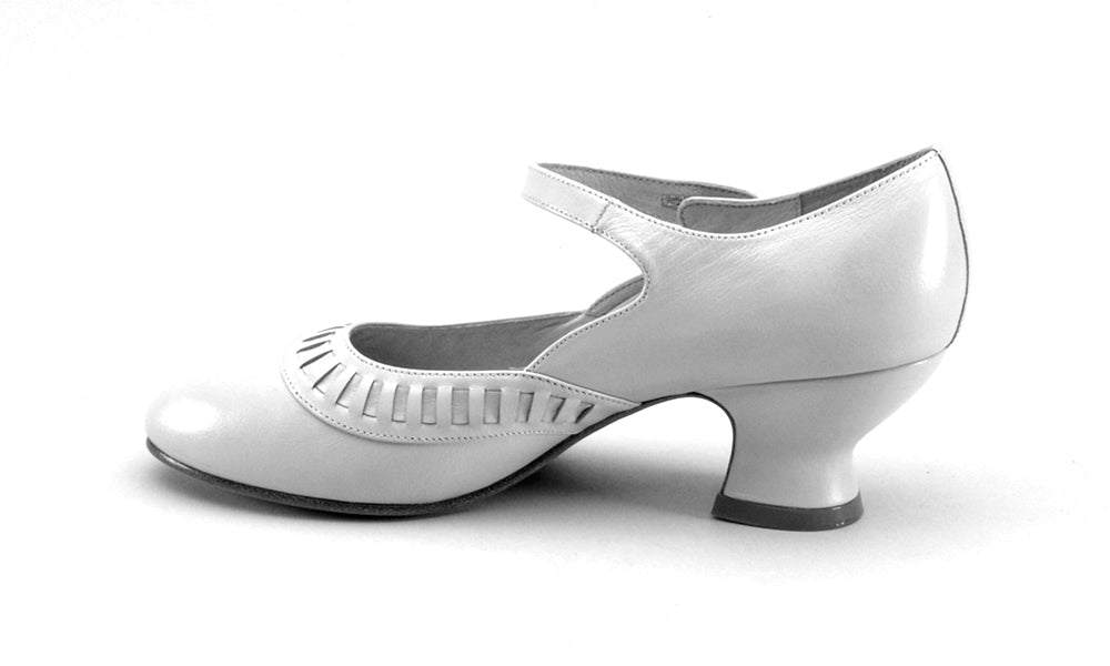 Marjorie 1920s Shoes (Blue Mist)