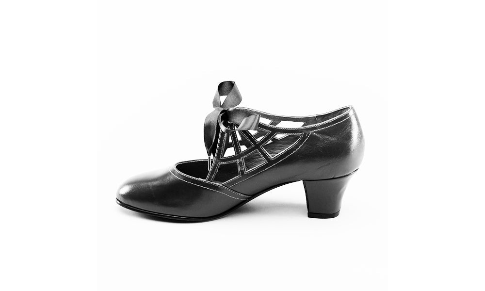 Parker Vintage Spiderweb Pumps (Purple)