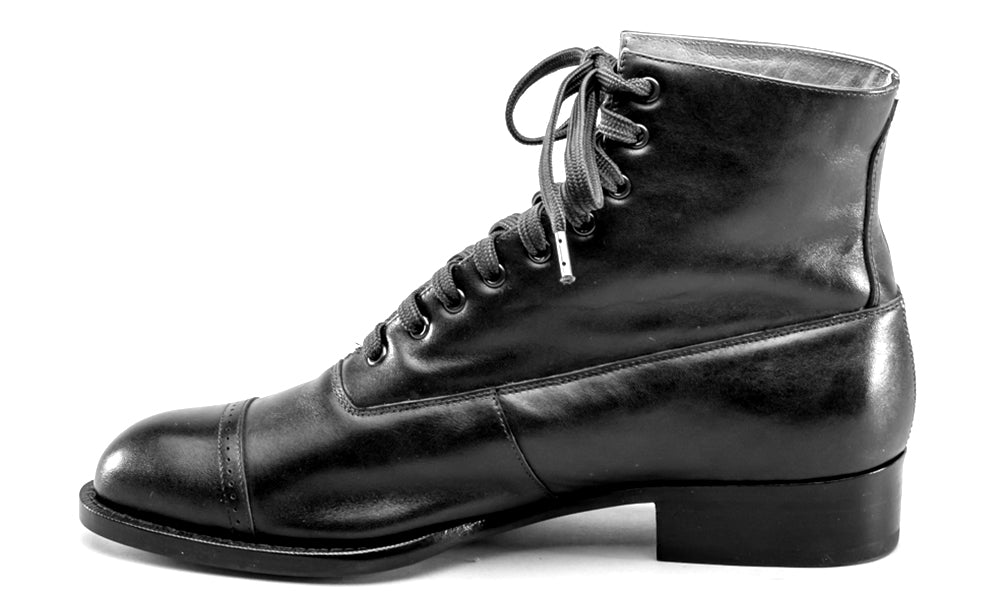 Rainey Vintage Lace-Up Boots (Green)