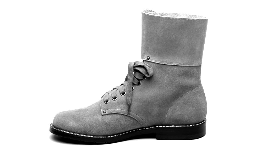 Rosie Vintage Double-Buckle Boots (Tan)