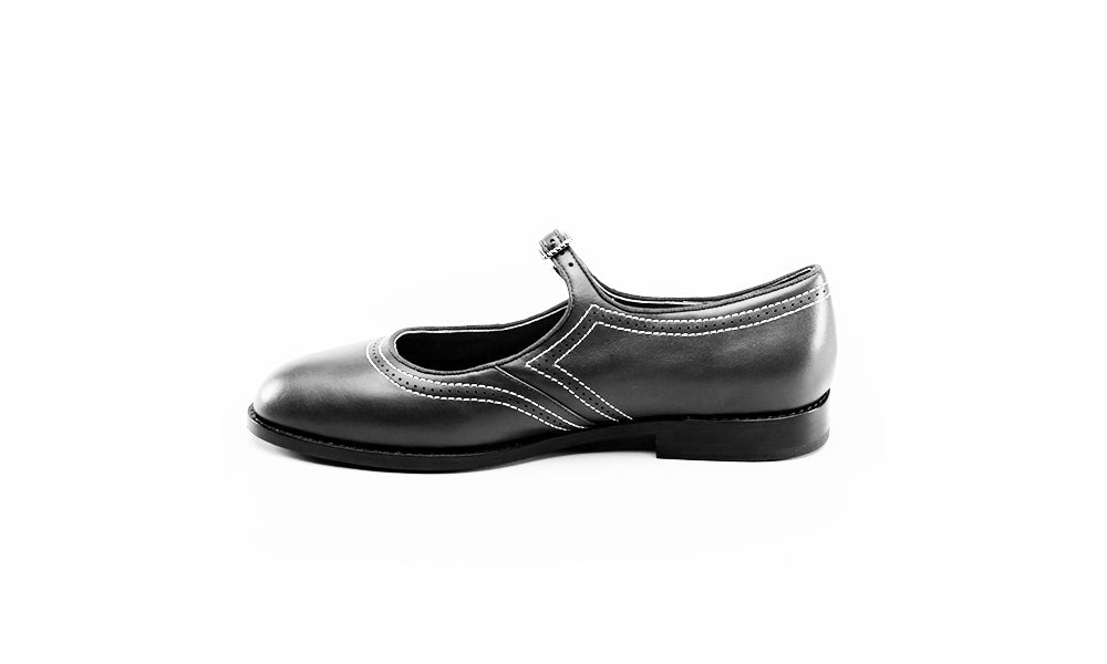 Wednesday Vintage Mary Jane Shoes (Black)
