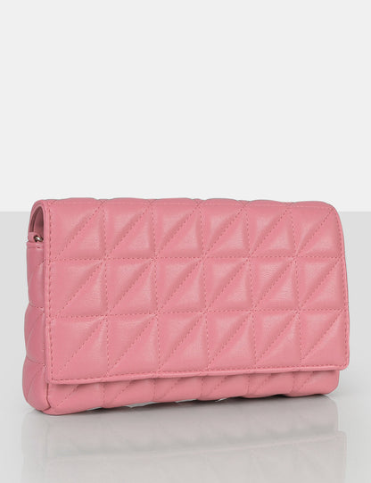 The Kahlo Pink Gold Chain Shoulder Mini Bag