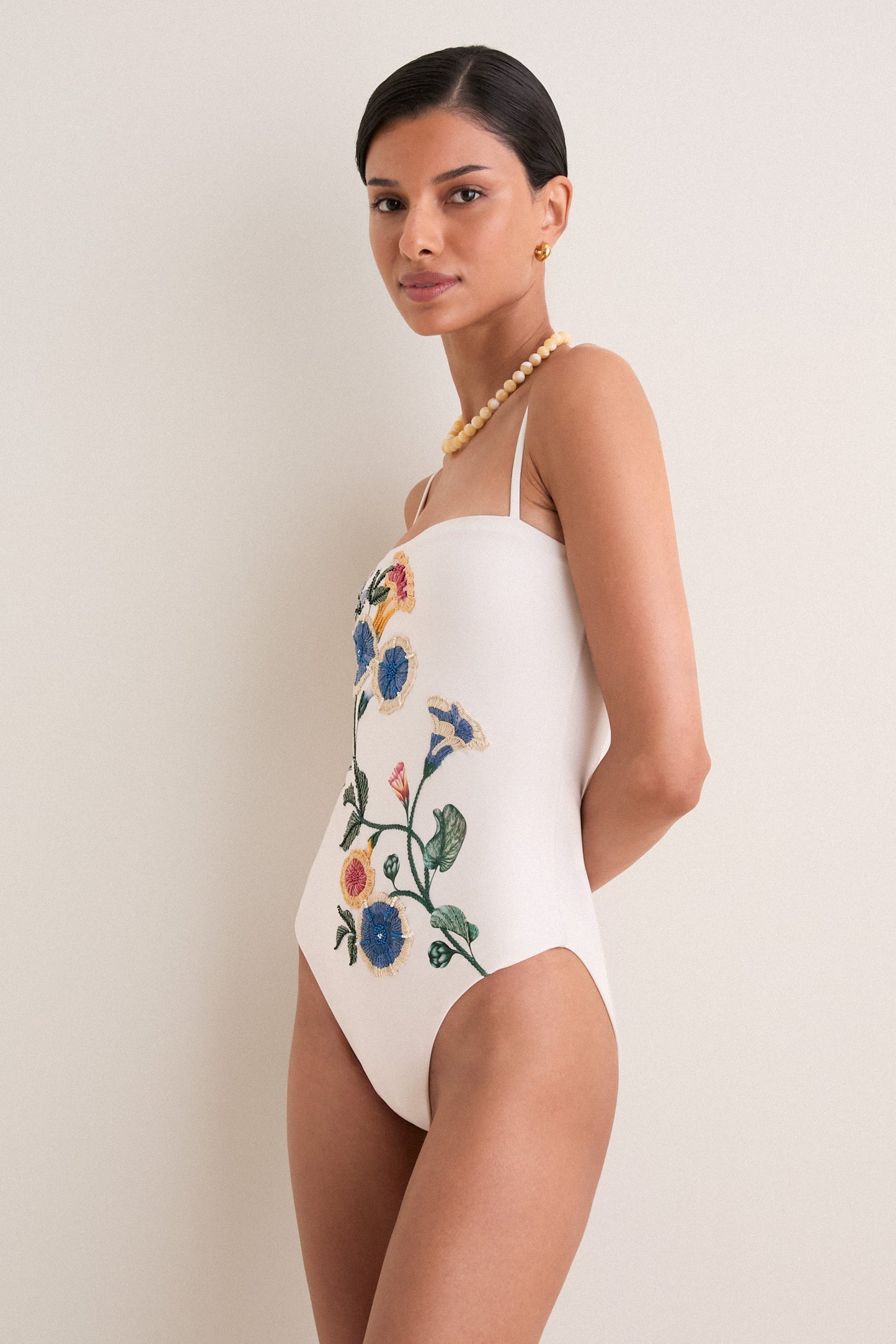 Brisa Embroidered Durazno One Piece