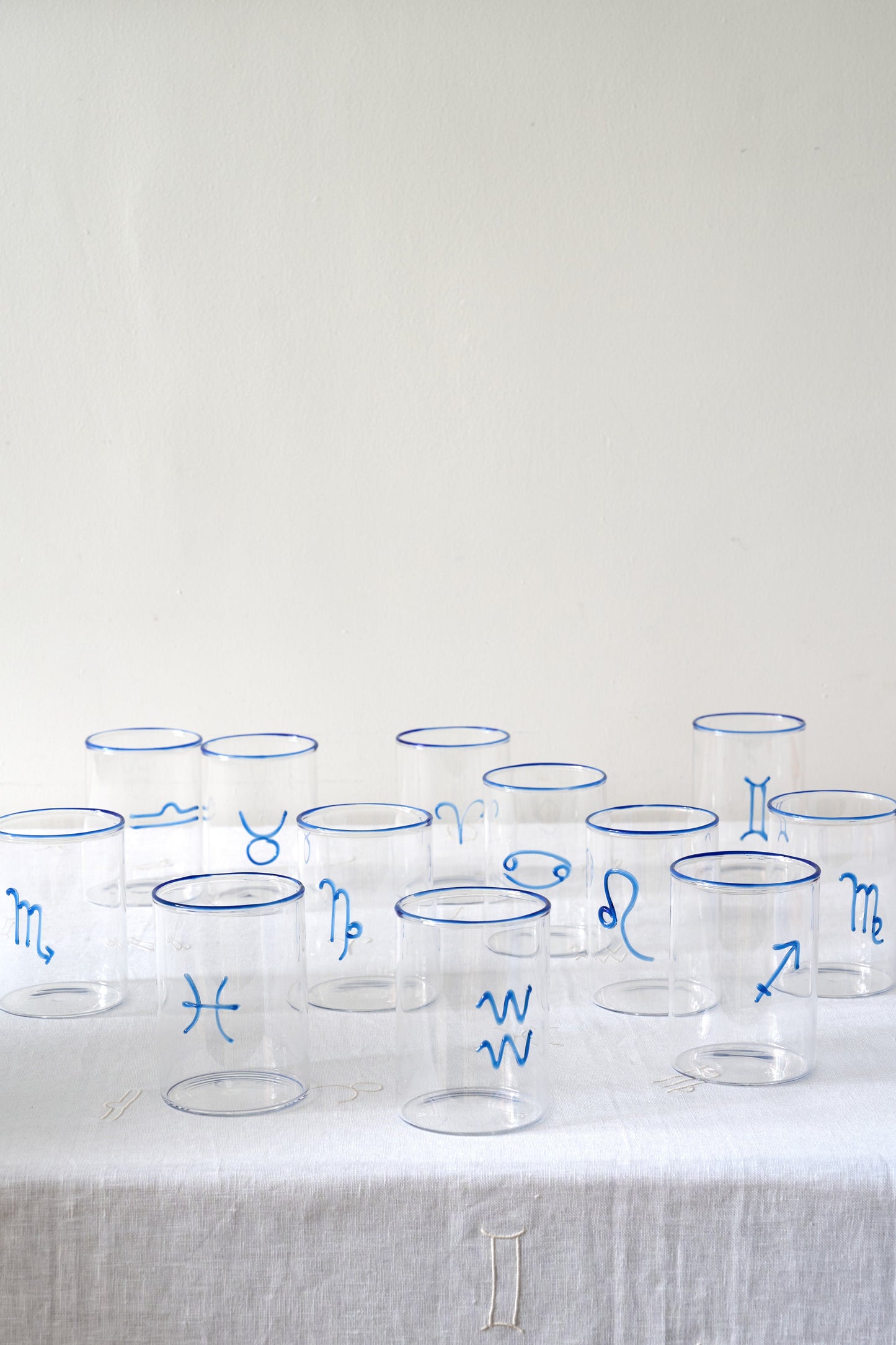 Blue Libra Lowball Glass (Set of 2)