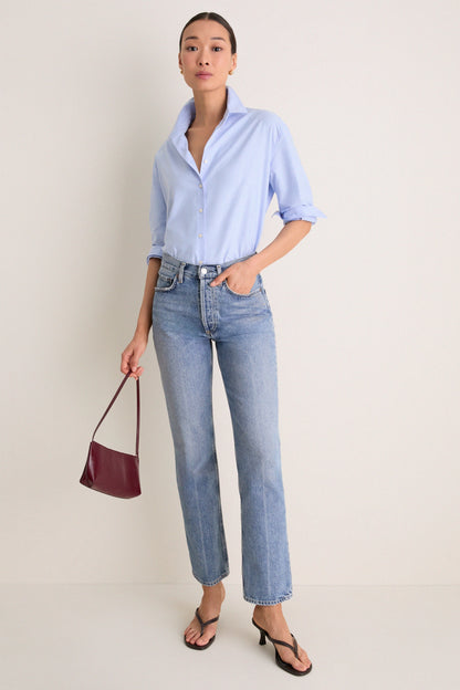 Blue Oxford Nadine Button Down