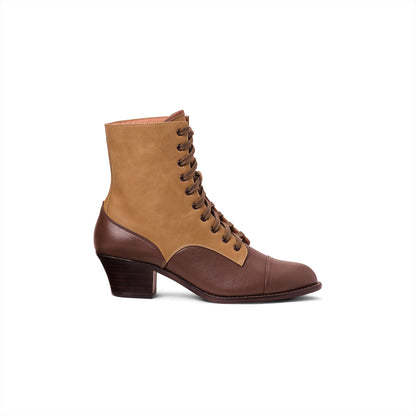 Paris Boots Wide (Tan/Brown)