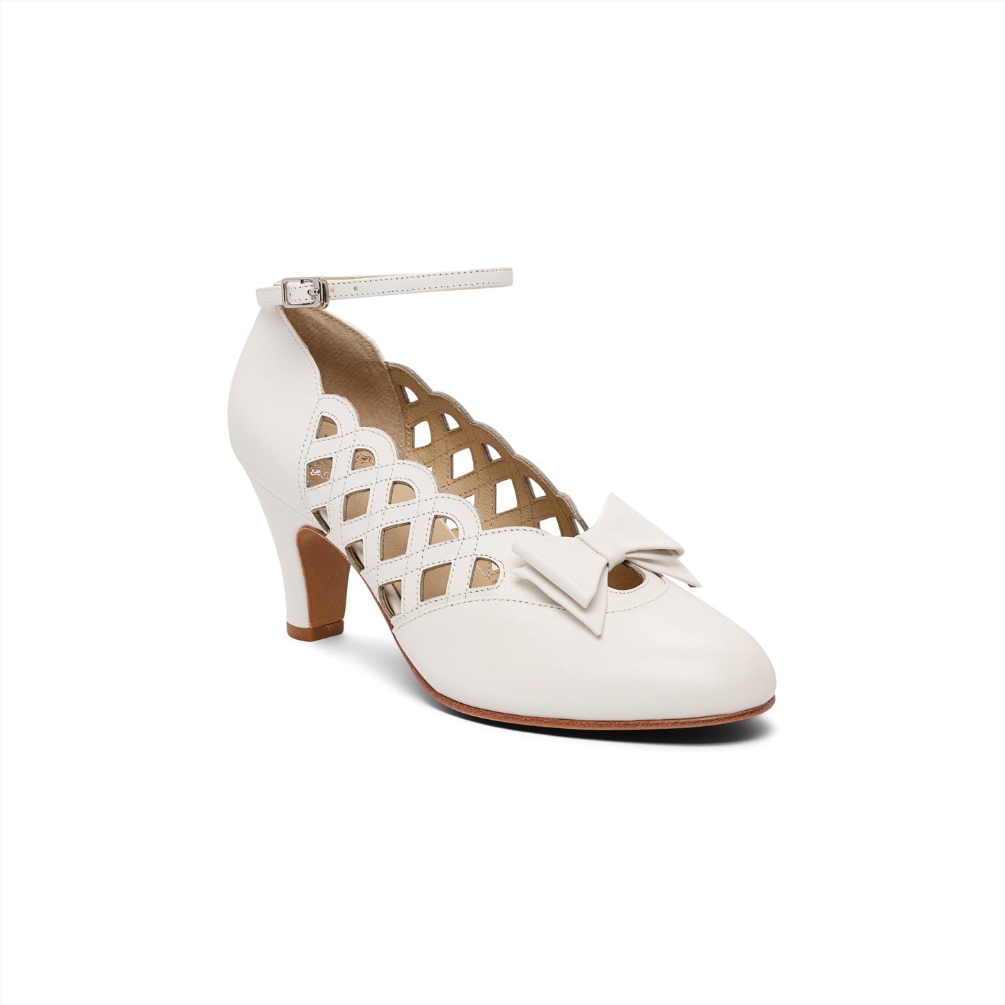 Jessie Vintage Pumps (Soft Ivory)