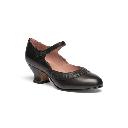 Marjorie 1920s Shoes (Black)