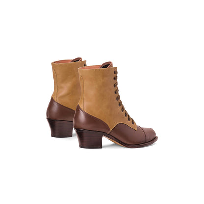 Paris Boots Wide (Tan/Brown)
