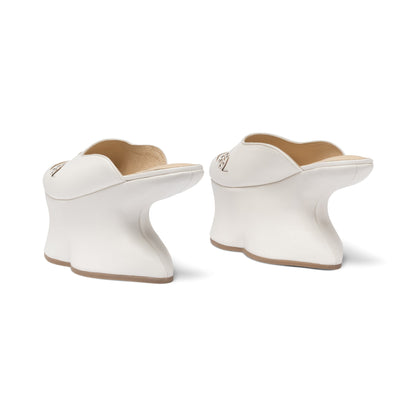 Isabella Venetian Chopines (Ivory)