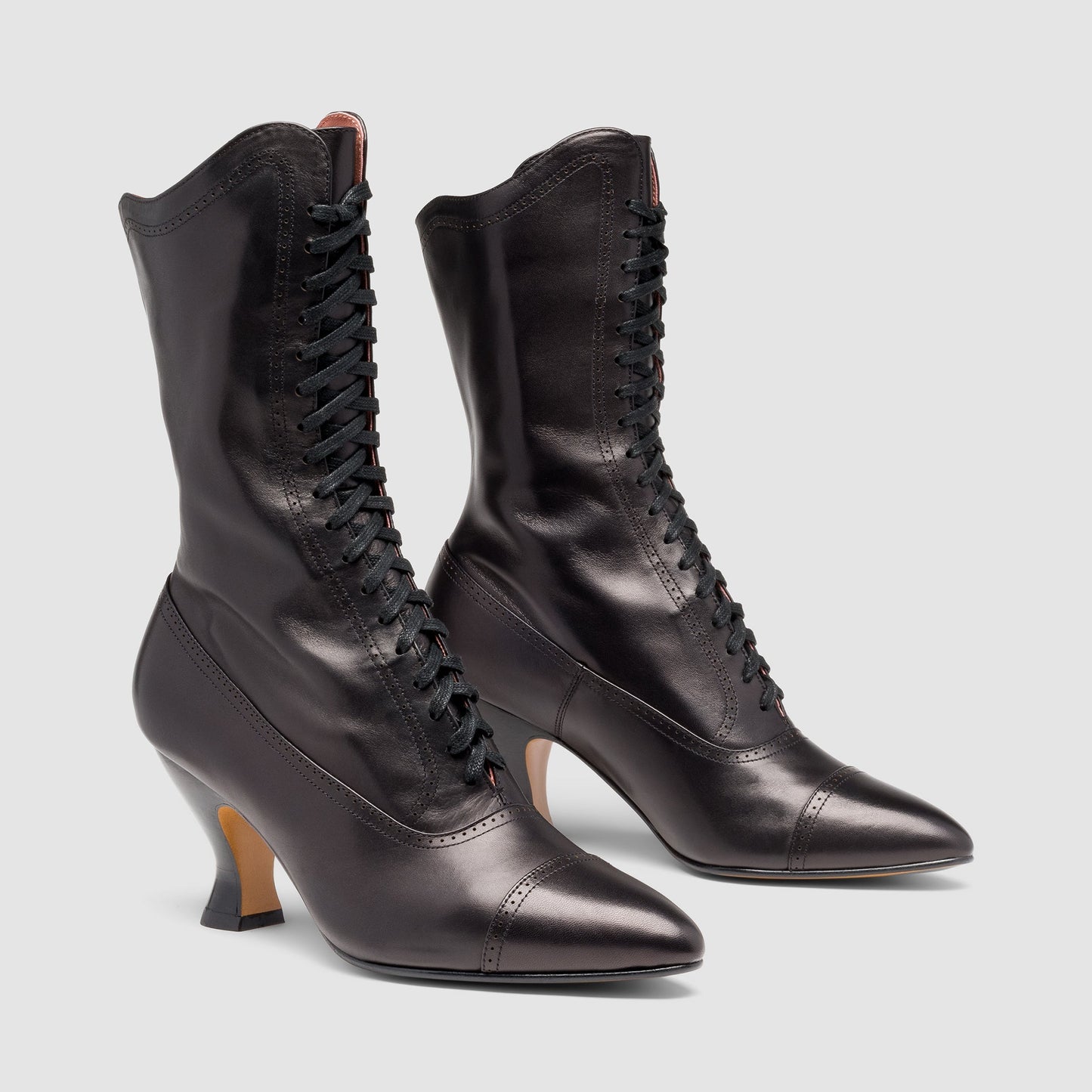 Edith Edwardian Boots Wide (Black)