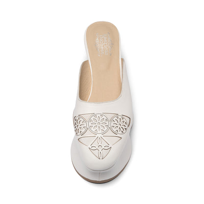 Isabella Venetian Chopines (Ivory)