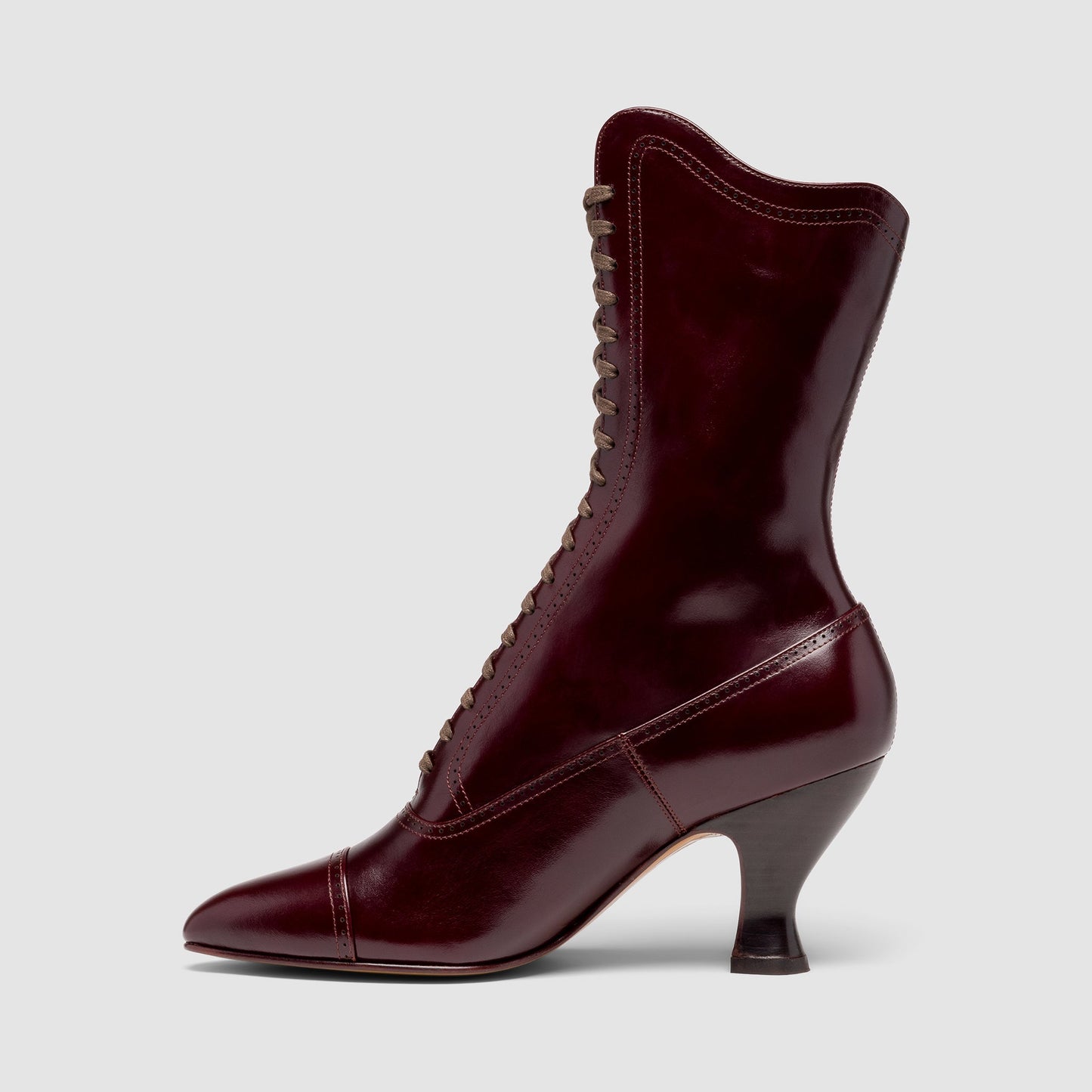 Edith Edwardian Boots Wide (Cordovan)
