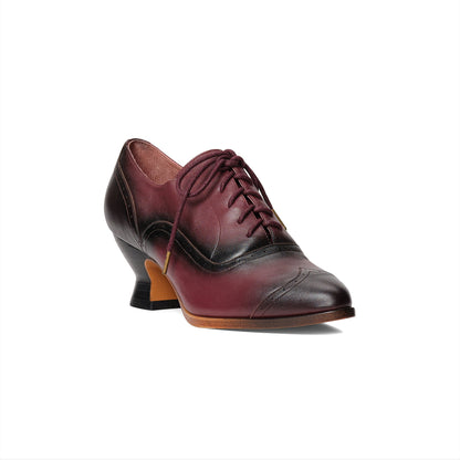 Londoner Edwardian Oxfords Wide (Cherry)