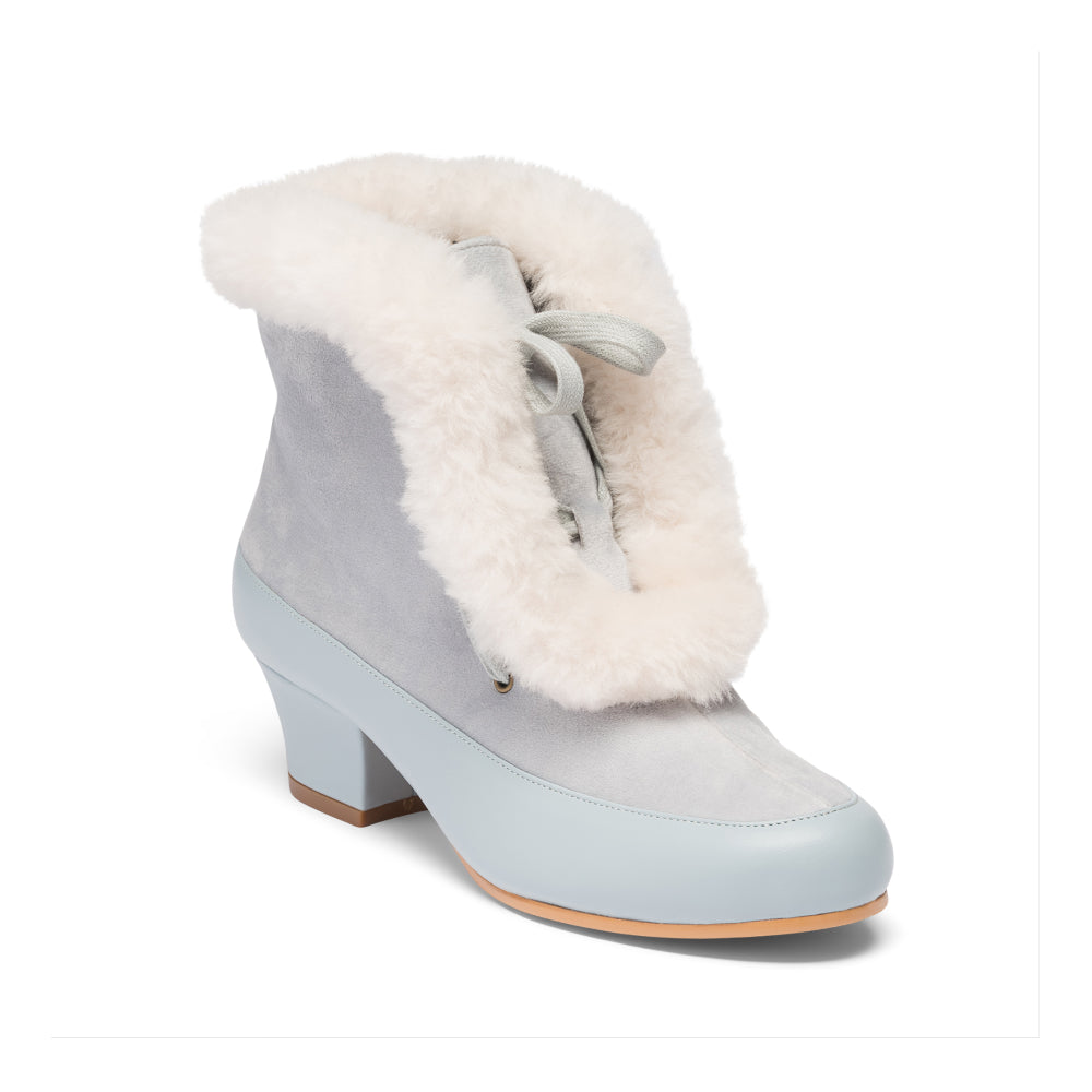 Alpen Retro Winter Booties (Sky Blue/Ivory)