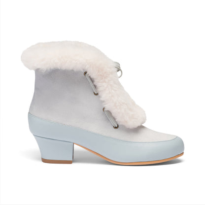 Alpen Retro Winter Booties (Sky Blue/Ivory)