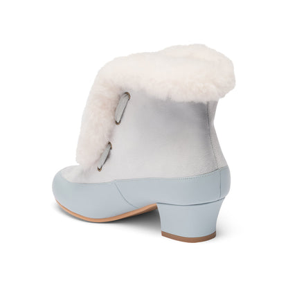 Alpen Retro Winter Booties (Sky Blue/Ivory)