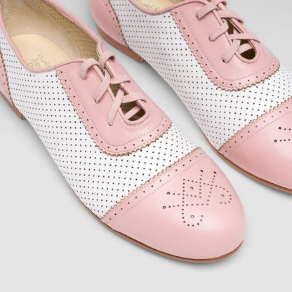 Beverly Sporting Flats (Pink/Soft White)