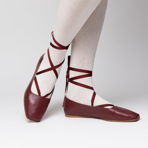 Bronte Slippers Wide (Black Cherry)