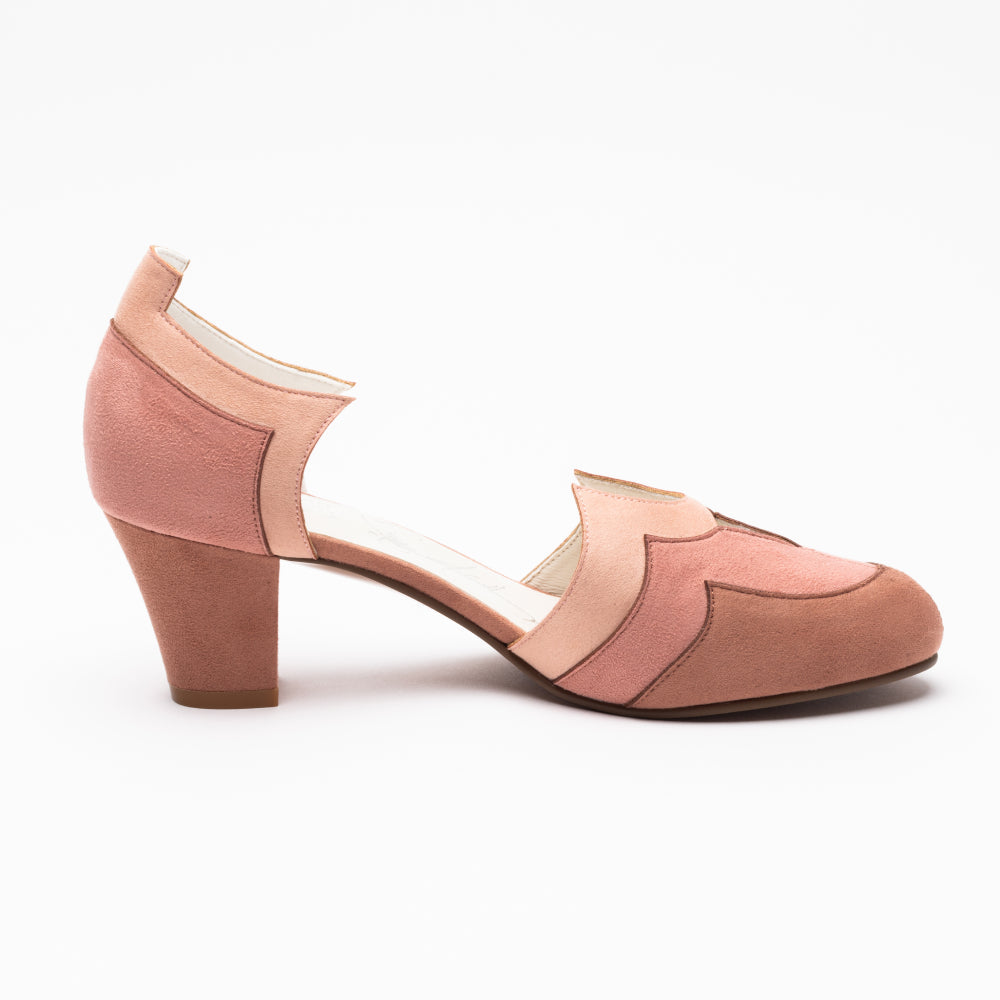 Christine Vintage Pumps (Seductress Pink)
