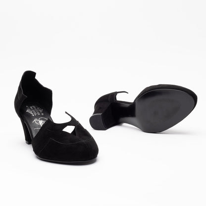 Christine Vintage Pumps (Widow Black)