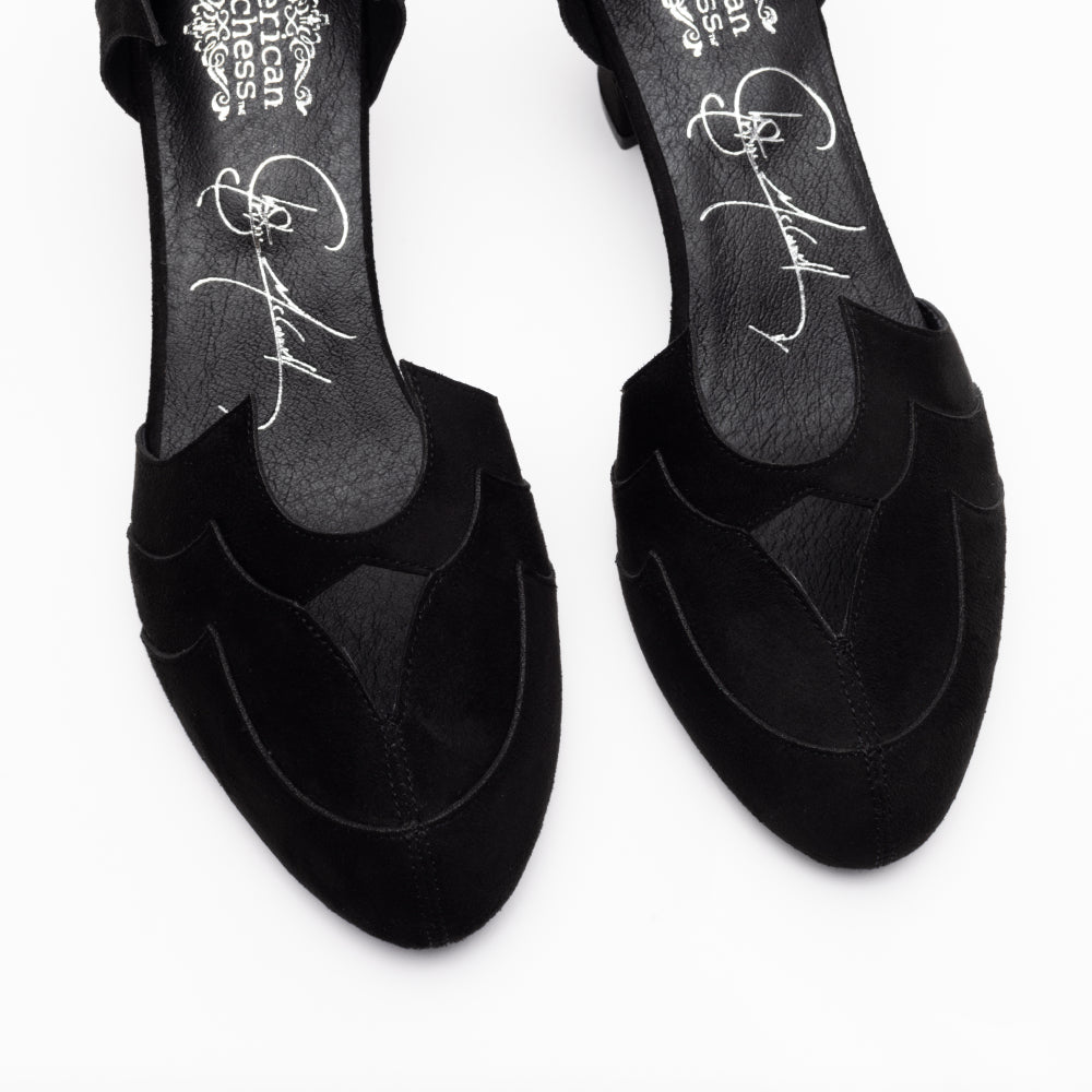 Christine Vintage Pumps (Widow Black)