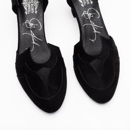 Christine Vintage Pumps (Widow Black)