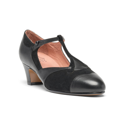 Doris 1920s Pumps (Black)