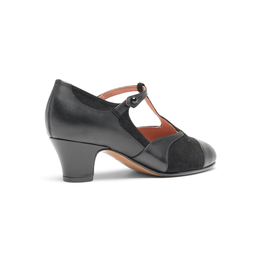 Doris 1920s Pumps (Black)