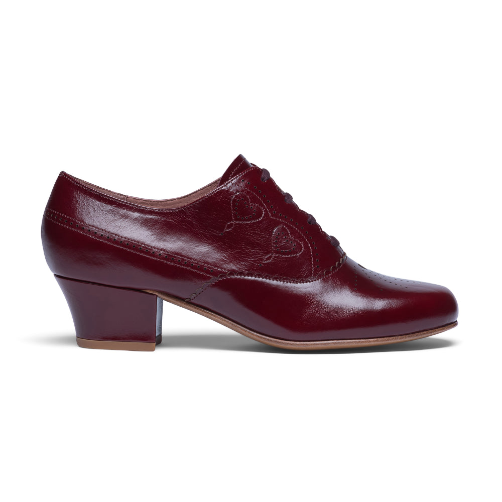 Gretel Vintage Oxfords (Burgundy)
