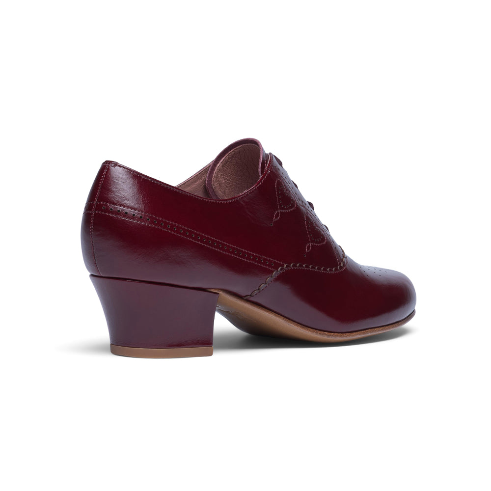 Gretel Vintage Oxfords (Burgundy)