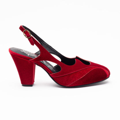 Kathryn Vintage Slingbacks (Aurora Red)
