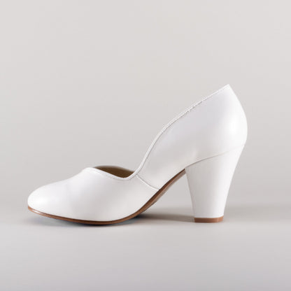 Marilyn Vintage Pumps Wide (Soft Ivory)
