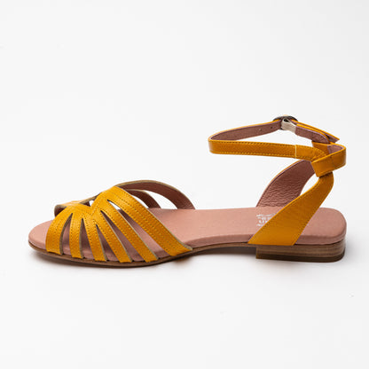 Marta Vintage Sandals (Goldenrod Yellow)
