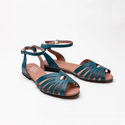 Marta Vintage Sandals (Harbor Blue)