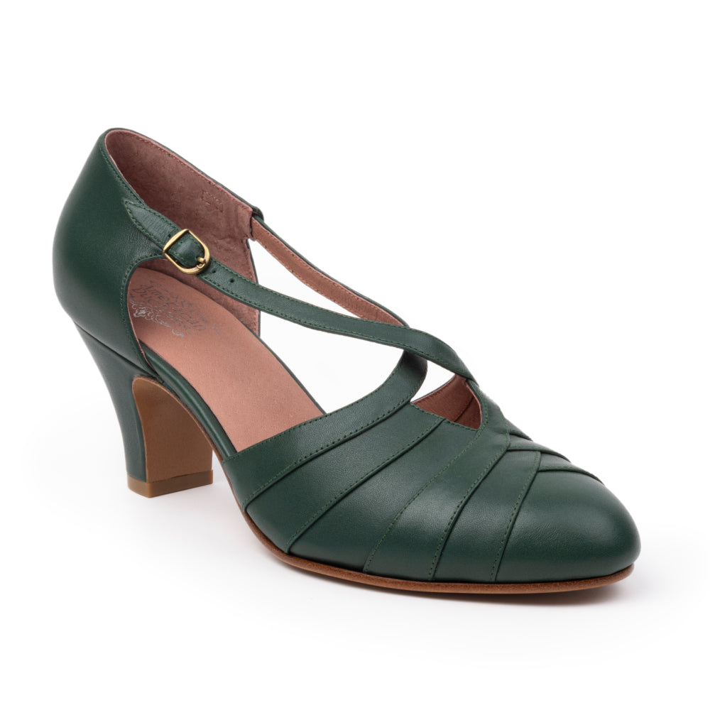 Melrose Vintage Pumps (Evergreen)
