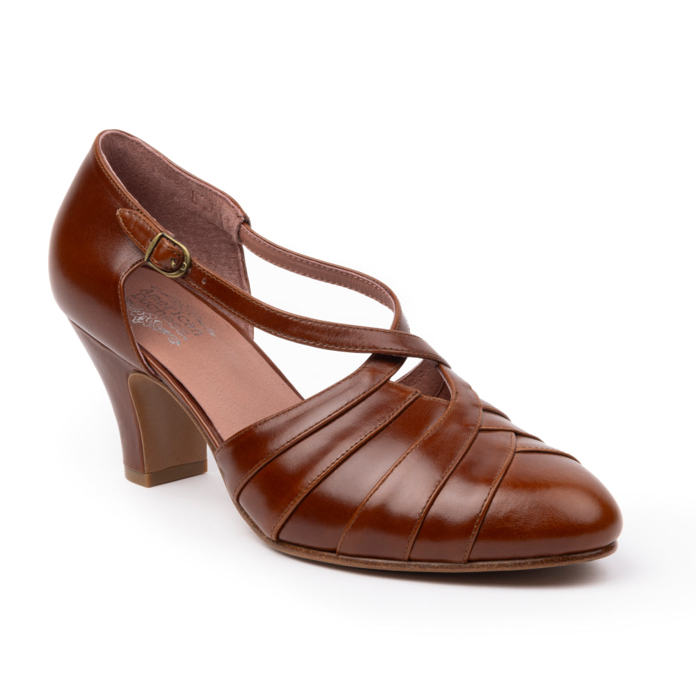 Melrose Vintage Pumps (Walnut)