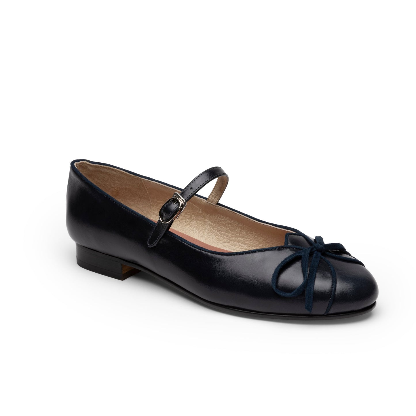 Claud Vintage Flats Wide (Navy)