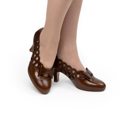 Jessie Vintage Pumps (Brown)