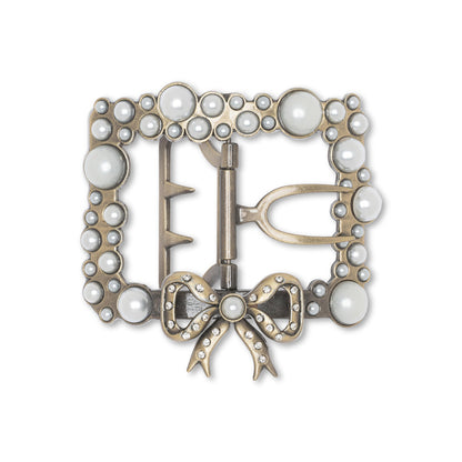 Pearl Buckles (Antique Gold)