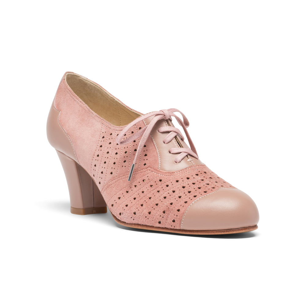 Rita Vintage Oxfords (Blush Pink)