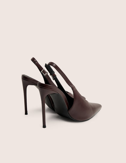 Tatti Burgundy Slingback Court Heel