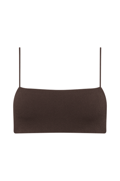 Bandeau Bikini Top | Crispy Espresso