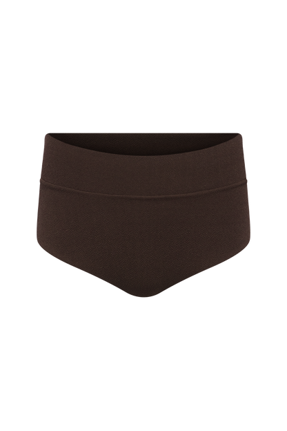 Boy Short Bikini Bottom | Crispy Espresso