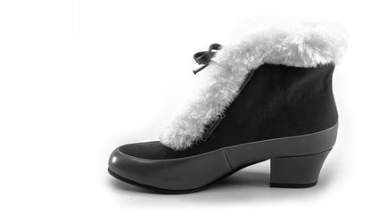 Alpen Retro Winter Booties (Oxblood/Ivory)