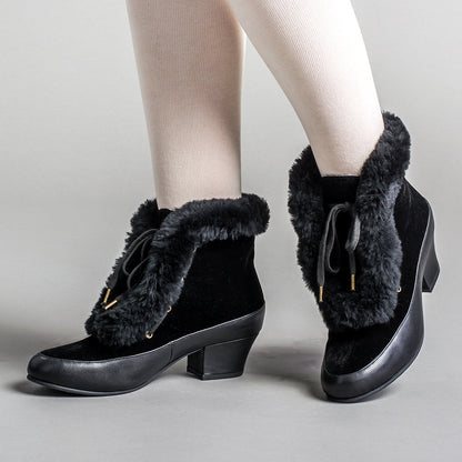 Alpen Retro Winter Booties (Black)