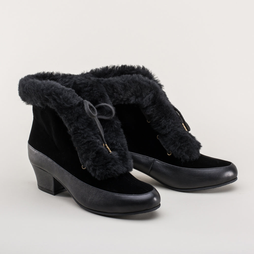 Alpen Retro Winter Booties (Black)