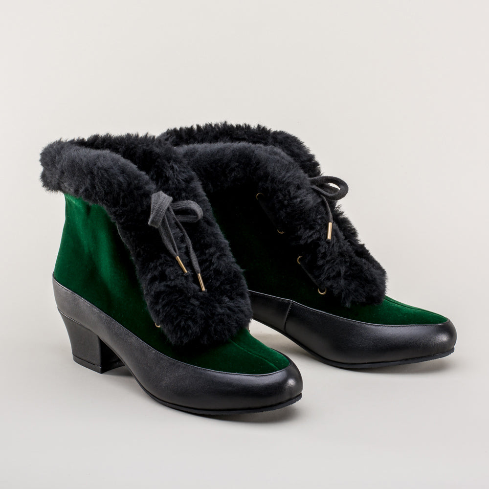 Alpen Retro Winter Booties (Emerald/Black)